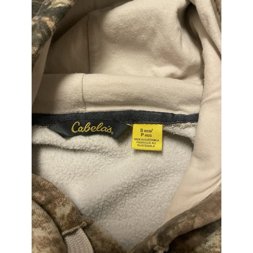Camo Hoodie‎ Desert Shadow Camouflage Pullover Cabela's Size Small Hunting Y2K
